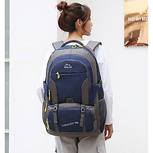 Imperméable en nylon en plein air voyage grande capacité 70L randonnée sac à dos sac de camping
