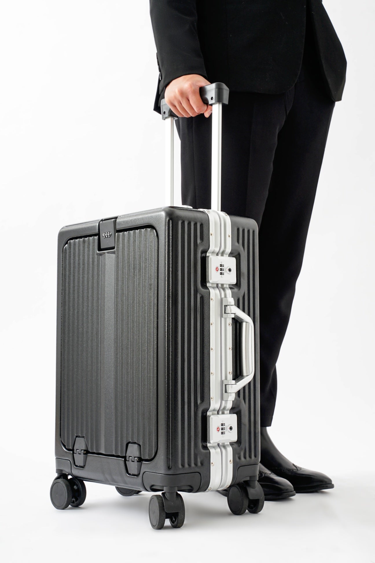 valise solide en (ABC) avec cadre en aluminium