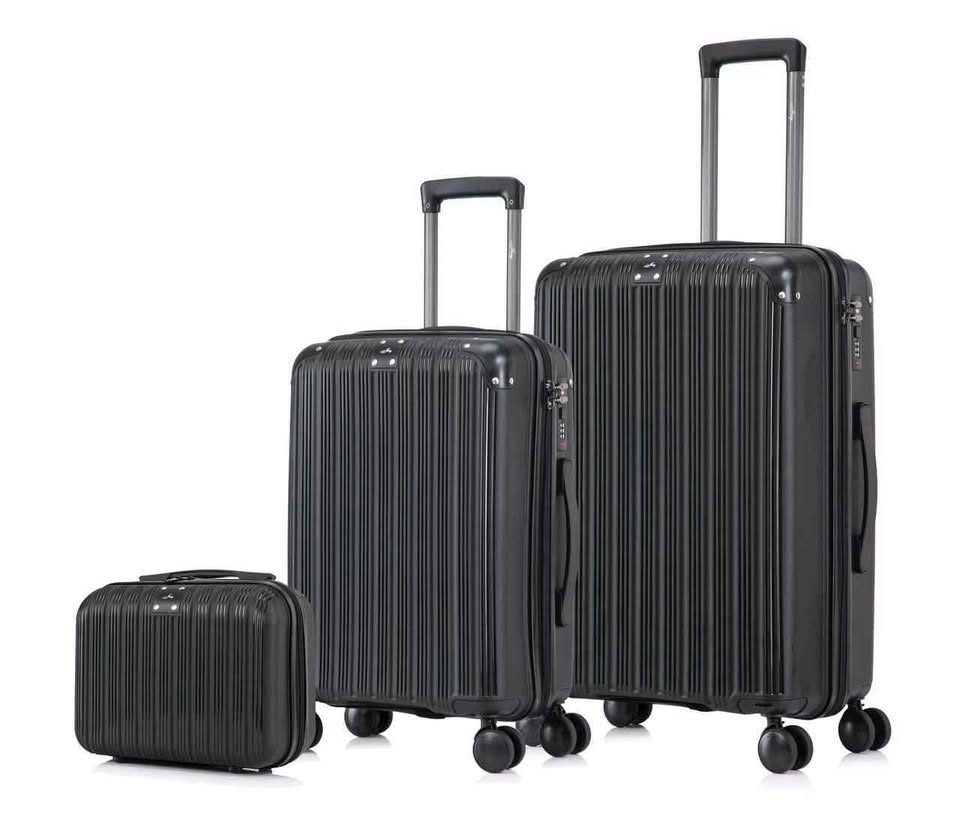 ensemble de 3 pièces en silicone (incassable)+samsonite