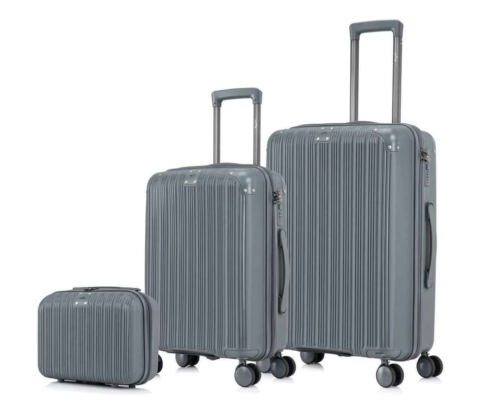 ensemble de 3 pièces en silicone (incassable)+samsonite
