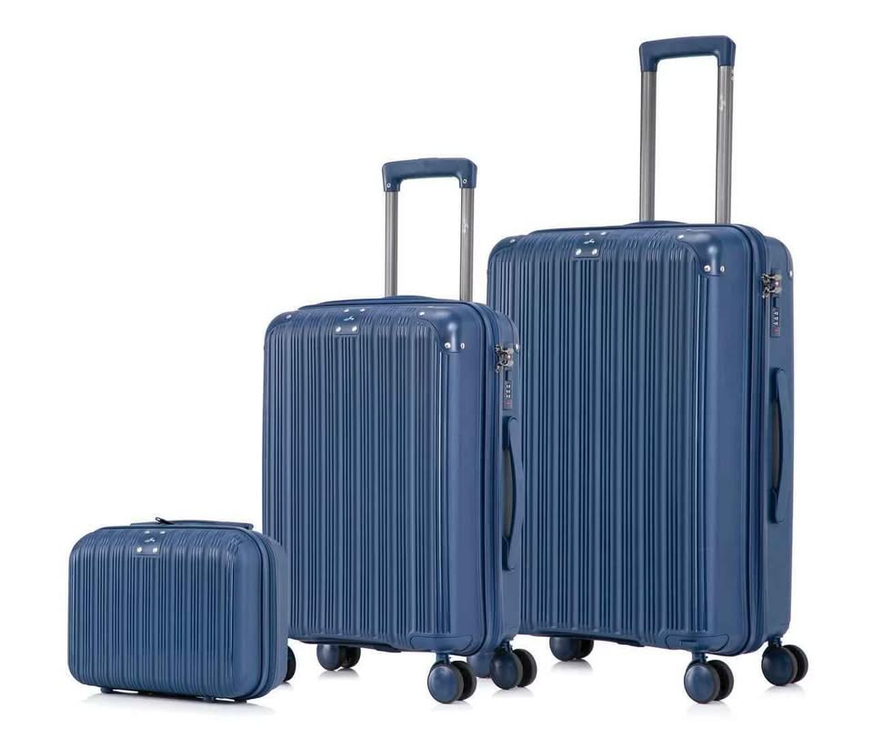 ensemble de 3 pièces en silicone (incassable)+samsonite