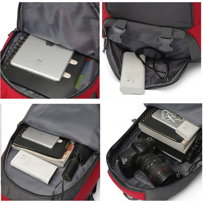 Sac à dos de trekking ultra léger et confortable avec plusieurs compartiments (55L)