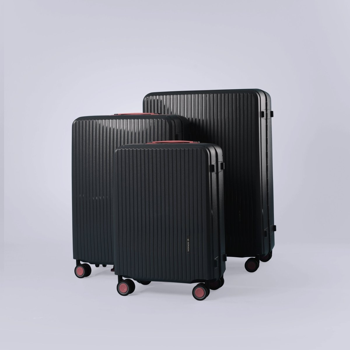 ensemble de 3 valises en polypropylène 100% (haute qualité)
