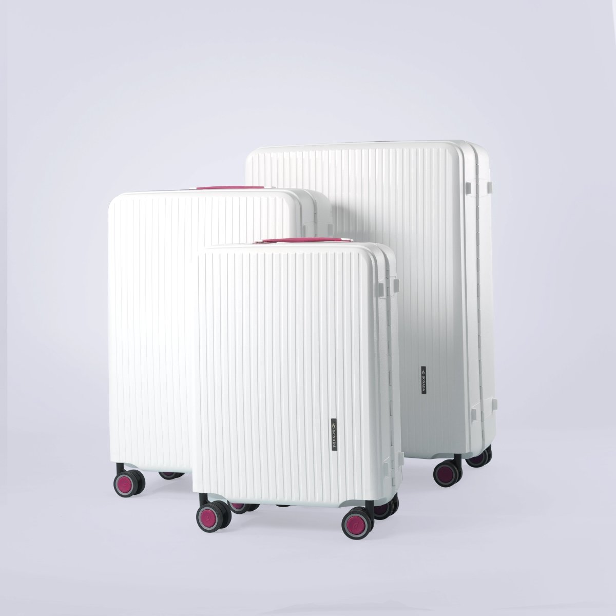 ensemble de 3 valises en polypropylène 100% (haute qualité)