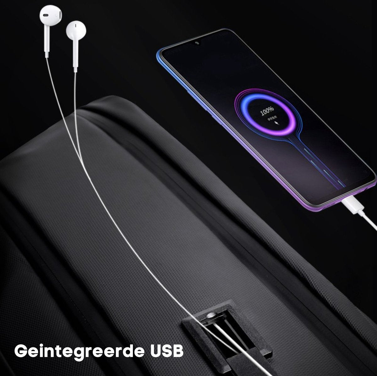 Sac à dos Arctic Hunter - Sac pour ordinateur portable - Zwart - Léger et solide