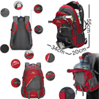 Sac à dos de trekking ultra léger et confortable avec plusieurs compartiments (55L)