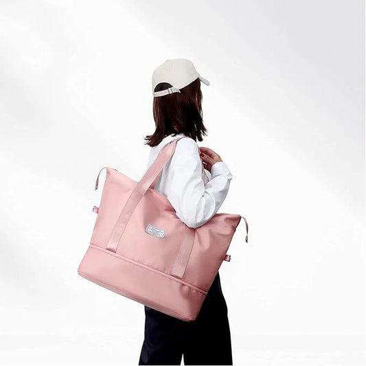 Sac de rangement pour vêtements de voyage pliable et léger de grande capacité