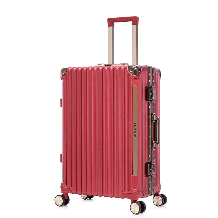 ensemble de 3 valises polycarbonate extensible, Avec Serrure À Mot De Passe À Cadre En Aluminium