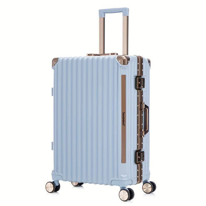 ensemble de 3 valises polycarbonate extensible, Avec Serrure À Mot De Passe À Cadre En Aluminium