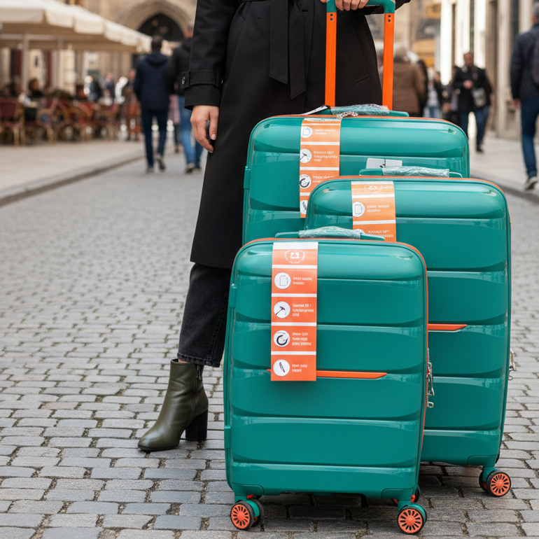 Valise en polypropylène de bonne qualité