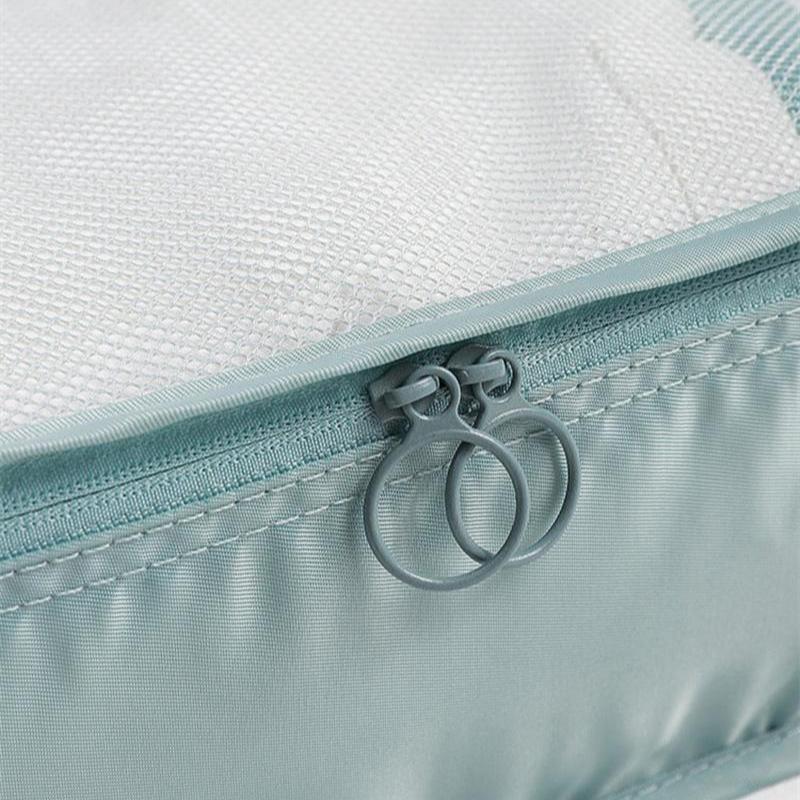 Set 8 Pièces - Ensemble Organisateur de Valise - Rangement pour sièges-auto de Bagages - Cube de Compression - Organisateur de Sac à Dos de Voyage