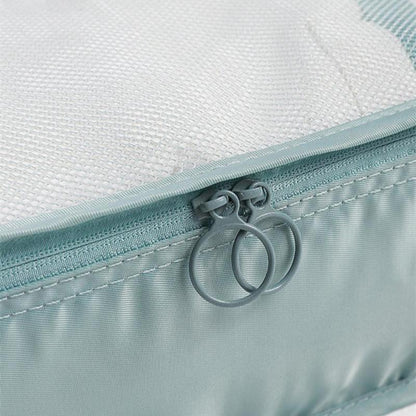 Set 8 Pièces - Ensemble Organisateur de Valise - Rangement pour sièges-auto de Bagages - Cube de Compression - Organisateur de Sac à Dos de Voyage