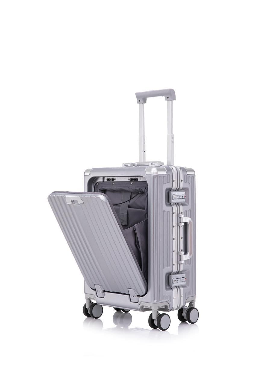 Valise Cabine Multifonction en (polycarbonate) 3-en-1 – Port Gobelet, Compartiment PC et Port USB