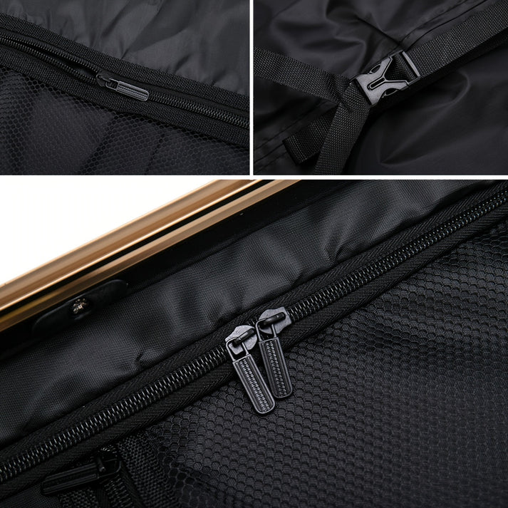 ensemble de 3 valises polycarbonate extensible, Avec Serrure À Mot De Passe À Cadre En Aluminium