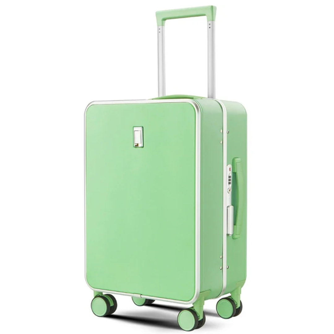 Set 3 Valises Polycarbonate (Cadre en aluminium avec porte-gobelet)
