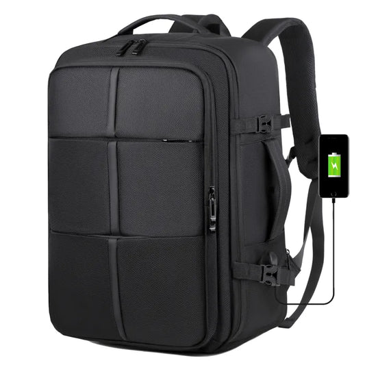 Sac à Dos de voyage Cabine Avion 33L Grand Bagage à Main Antivol Sac à Dos Ordinateur Portable 17 Pouces Imperméable Homme Femme
