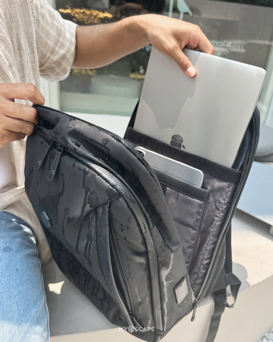 Sac à dos Arctic Hunter - Sac pour ordinateur portable - Zwart - Léger et solide