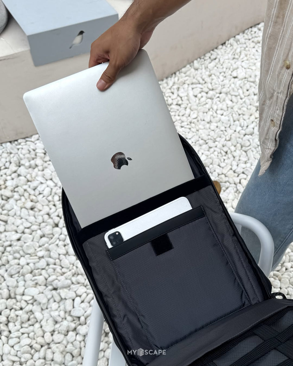 Sac à dos Arctic Hunter - Sac pour ordinateur portable - Zwart - Léger et solide