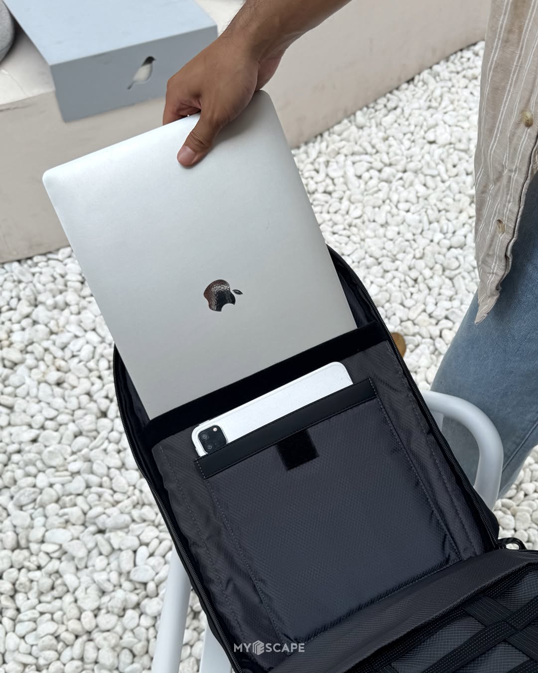 Sac à dos Arctic Hunter - Sac pour ordinateur portable - Zwart - Léger et solide